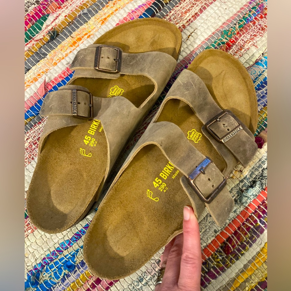 Birkenstock Arizona Men’s Size 12 Taupe BRAND NEW NEVER WORN